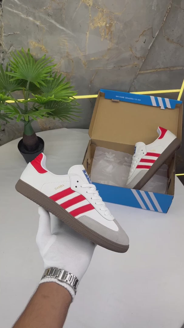 Adidas Samba White Red