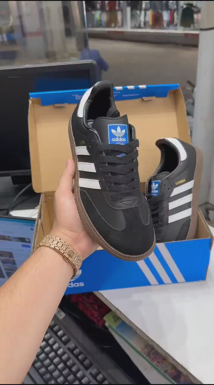 Adidas Samba  Black White Gum
