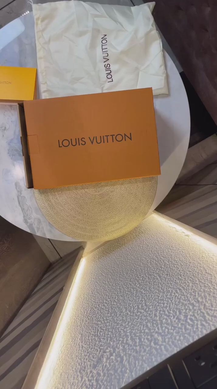 Louis Vuitton Trainer White Black White