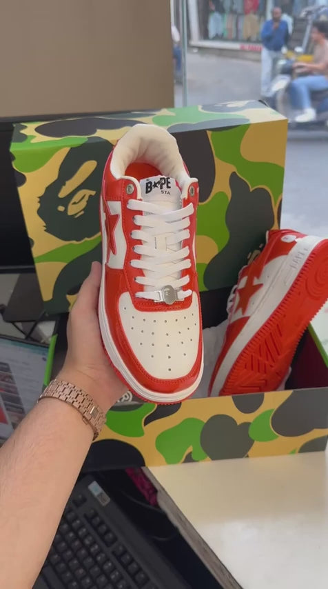 A Bathing Ape Bape Sta Low Orange