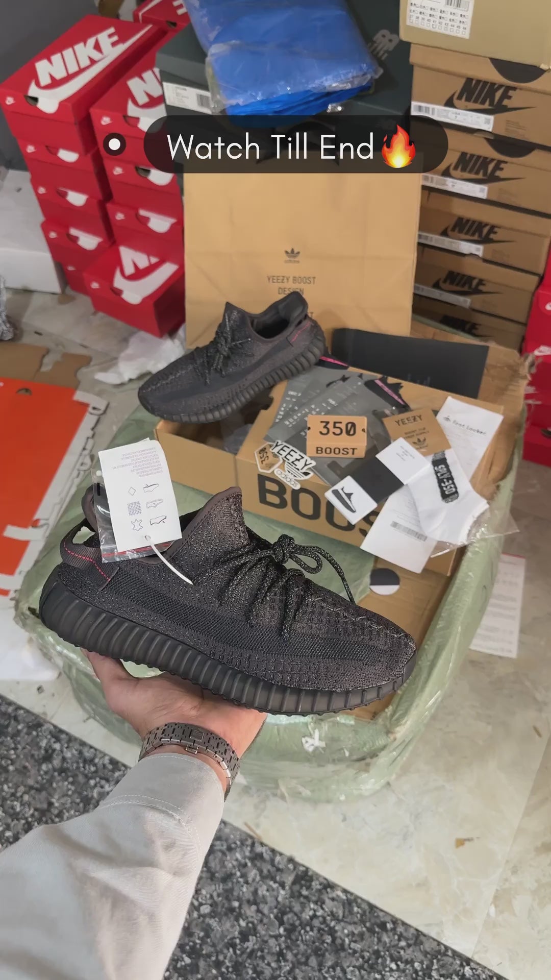 Adidas Yeezy Boost 350 V2 “Static Black (Reflective)